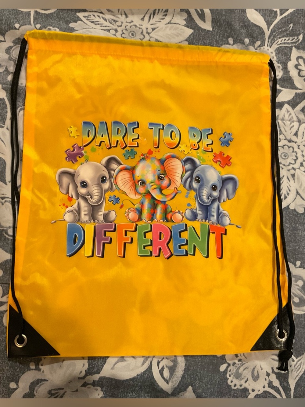Colorful Drawstring Bag, NWOT